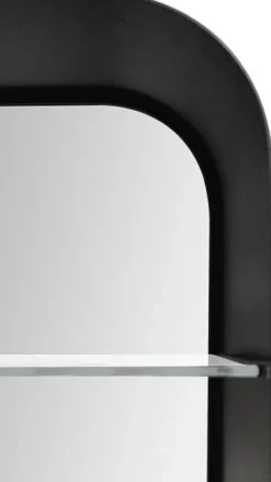 Talos Badezimmerspiegelschrank oval, BxH: 40x60 cm, aus Alumunium und Echtglas, IP24