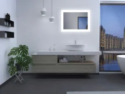 Talos Badspiegel »BRIGHT« BxH: 80x60 cm, energiesparend, mit Sensorschalter