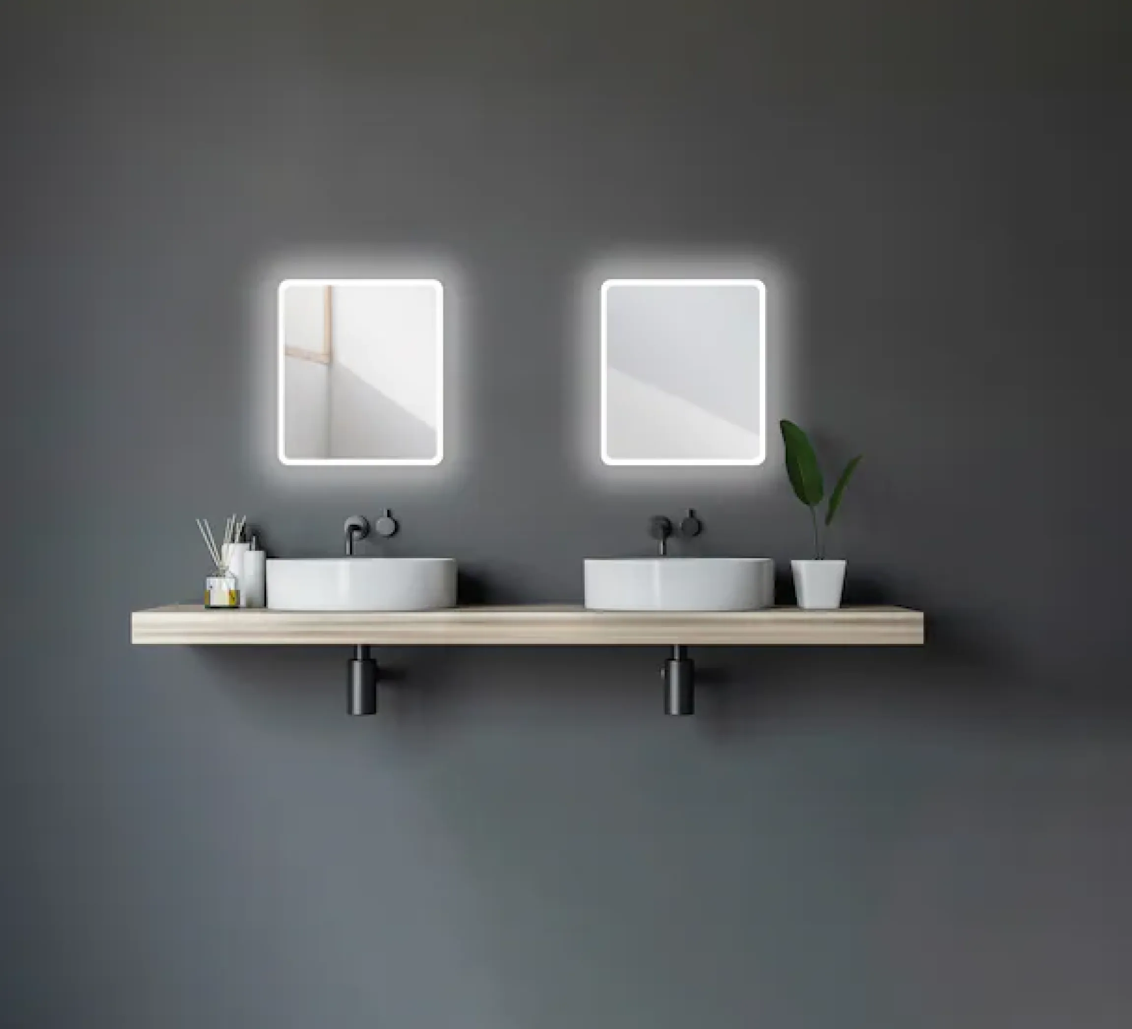 Talos Badspiegel »Moon« LED Spiegel, Design Lichtspiegel