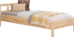 Ticaa Futonbett »Merci« Einzelbett, aus Kiefer Massivholz, inkl. Rollrost