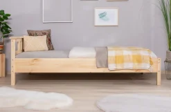 Ticaa Futonbett »Merci« Einzelbett, aus Kiefer Massivholz, inkl. Rollrost