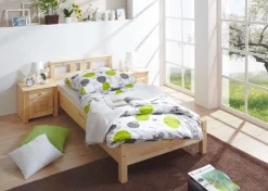 Ticaa Futonbett »Merci« Einzelbett, aus Kiefer Massivholz, inkl. Rollrost