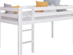 Ticaa Hochbett »Malte, FSC®-zertifizierte Kiefer« 90x200cm Liegefläche, Höhe 114cm,mit Rollrost