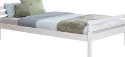 Ticaa Jugendbett Futonbett in diversen Breiten, Kiefer, mit Rollrost