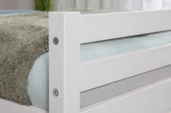 Ticaa Jugendbett Futonbett in diversen Breiten, Kiefer, mit Rollrost