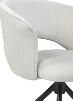 TOM TAILOR HOME Armlehnstuhl »CURVY ARMCHAIR« (Set) 2 Stk.mit Armlehnen, drehbar, Rückholfunktion, Rückenausschnitt