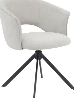 TOM TAILOR HOME Armlehnstuhl »CURVY ARMCHAIR« (Set) 2 Stk.mit Armlehnen, drehbar, Rückholfunktion, Rückenausschnitt