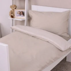 TOM TAILOR HOME Babybettwäsche »TWO-TONE SOLID COLORS in Gr. 100x135cm« 2 Stk. new bedroom, Doppelnaht am Kissen