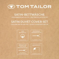 TOM TAILOR HOME Babybettwäsche »TWO-TONE SOLID COLORS in Gr. 100x135cm« 2 Stk. new bedroom, Doppelnaht am Kissen