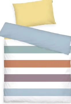 TOM TAILOR HOME Babybettwäsche »TWO-TONE SOLID COLORS in Gr. 100x135cm« 2 Stk. new bedroom, gewebtes Label