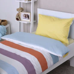 TOM TAILOR HOME Babybettwäsche »TWO-TONE SOLID COLORS in Gr. 100x135cm« 2 Stk. new bedroom, gewebtes Label
