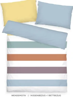 TOM TAILOR HOME Babybettwäsche »TWO-TONE SOLID COLORS in Gr. 100x135cm« 2 Stk. new bedroom, gewebtes Label