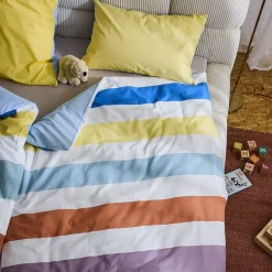 TOM TAILOR HOME Babybettwäsche »TWO-TONE SOLID COLORS in Gr. 100x135cm« 2 Stk. new bedroom, gewebtes Label