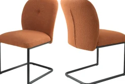 TOM TAILOR HOME Freischwinger »PEBBLE CHAIR« (Set) 2 Stk.Esszimmerstuhl, Freischwinger, 140 kg belastbar, Rundrohrgestell
