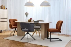 TOM TAILOR HOME Freischwinger »PEBBLE CHAIR« (Set) 2 Stk.Esszimmerstuhl, Freischwinger, 140 kg belastbar, Rundrohrgestell