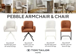 TOM TAILOR HOME Freischwinger »PEBBLE CHAIR« (Set) 2 Stk.Esszimmerstuhl, Freischwinger, 140 kg belastbar, Rundrohrgestell