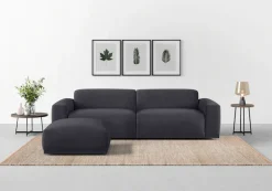 TRENDMANUFAKTUR Big-Sofa »Braga, mit hochwertigem Kaltschaum, Megasofa, in Cord erhältlich« modernes Big-Sofa, Couch mit hohem Sitzkomfort, 254/72/107 cm (B/H/T)