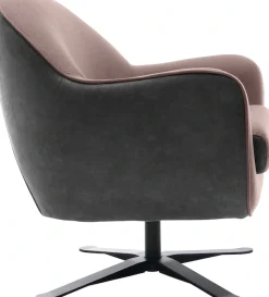 TRENDMANUFAKTUR Drehsessel »Mira, Loungesessel« in zeitlosem, modernen Stil mit praktischer Drehfunktion