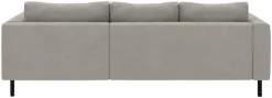 TRENDMANUFAKTUR Ecksofa »Amazing II, wahlw. mit Schlaffunktion & Bettkasten, Fuß schwarz« Recamiere beidseitig montierbar, L-Form,in Cord o. Struktur, B: 232 cm