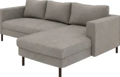 TRENDMANUFAKTUR Ecksofa »Amazing II, wahlw. mit Schlaffunktion & Bettkasten, Fuß schwarz« Recamiere beidseitig montierbar, L-Form,in Cord o. Struktur, B: 232 cm