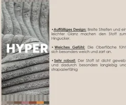 TRENDMANUFAKTUR Ecksofa »Be Chilled, modernes Lounge-Design mit stilvoller Kedernaht« mit softem Sitzkomfort, in hochwertigem Cord mit weicher Haptik