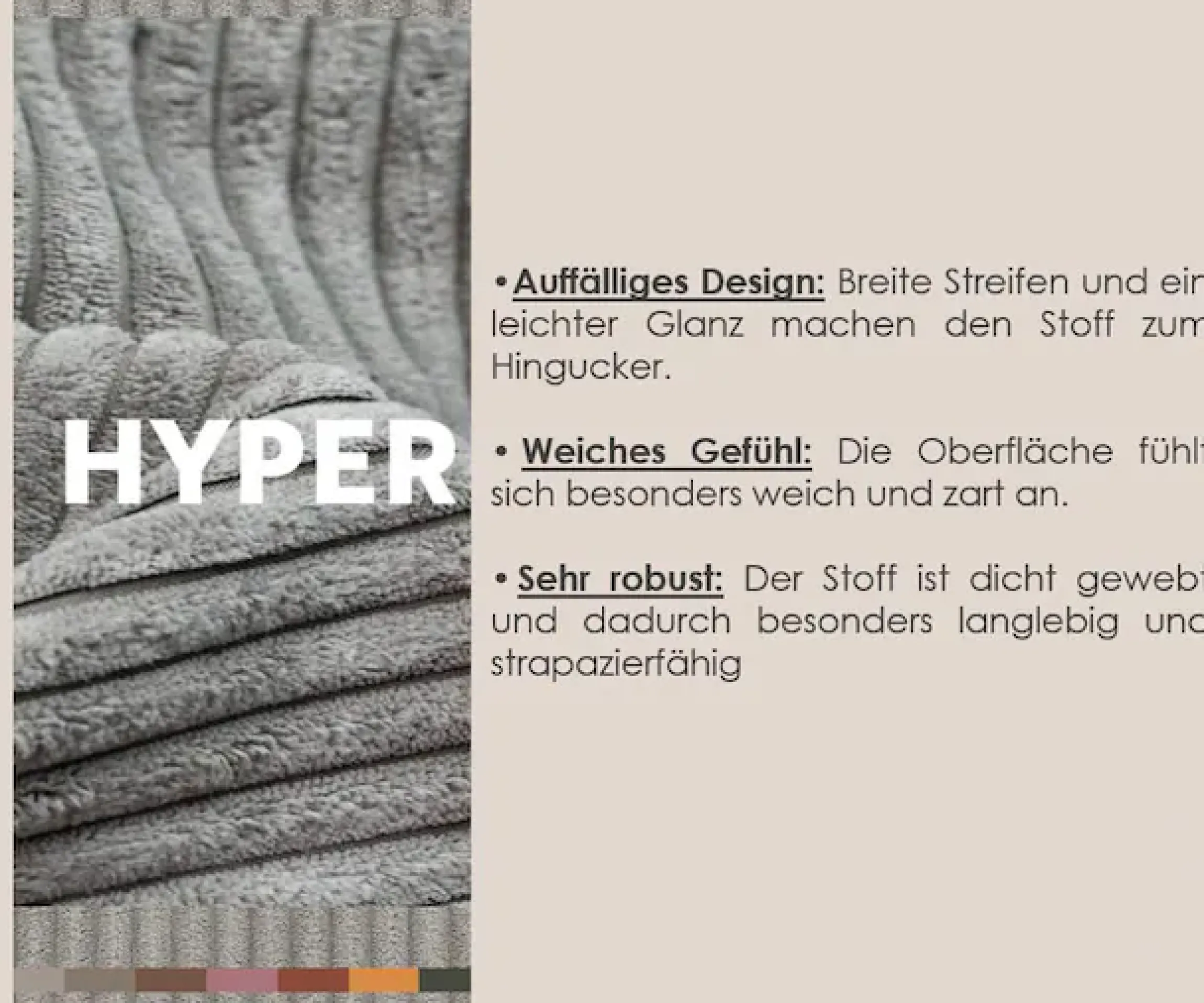 TRENDMANUFAKTUR Ecksofa »Be Chilled, modernes Lounge-Design mit stilvoller Kedernaht« mit softem Sitzkomfort, in hochwertigem Cord mit weicher Haptik