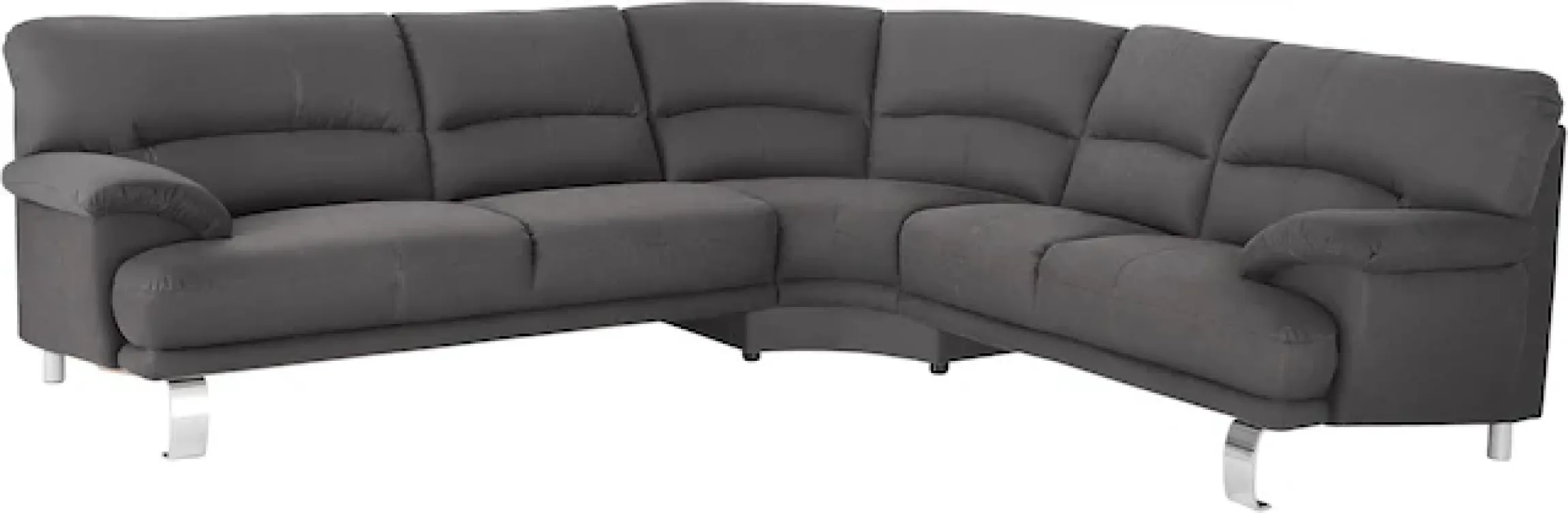 TRENDMANUFAKTUR Ecksofa »Cecilia II, in italienischen Design, bequem, hoher Sitzkomfort, L-Form« extrabreite Armlehnen für noch mehr Sitzkomfort
