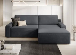 TRENDMANUFAKTUR Ecksofa »Challenge, Schlafsofa mit Bettkasten, Couch in L-Form, Breite 245 cm« Recamiere beidseitig montierbar, auch in trendigem Cordstoff