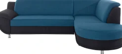 TRENDMANUFAKTUR Ecksofa »Rondo 3, zeitlos & bequem, Materialmix, L-Form, Breite 265cm« wahlweise mit Federkern für mehr Komfort, wahlweise mit Bettfunktion