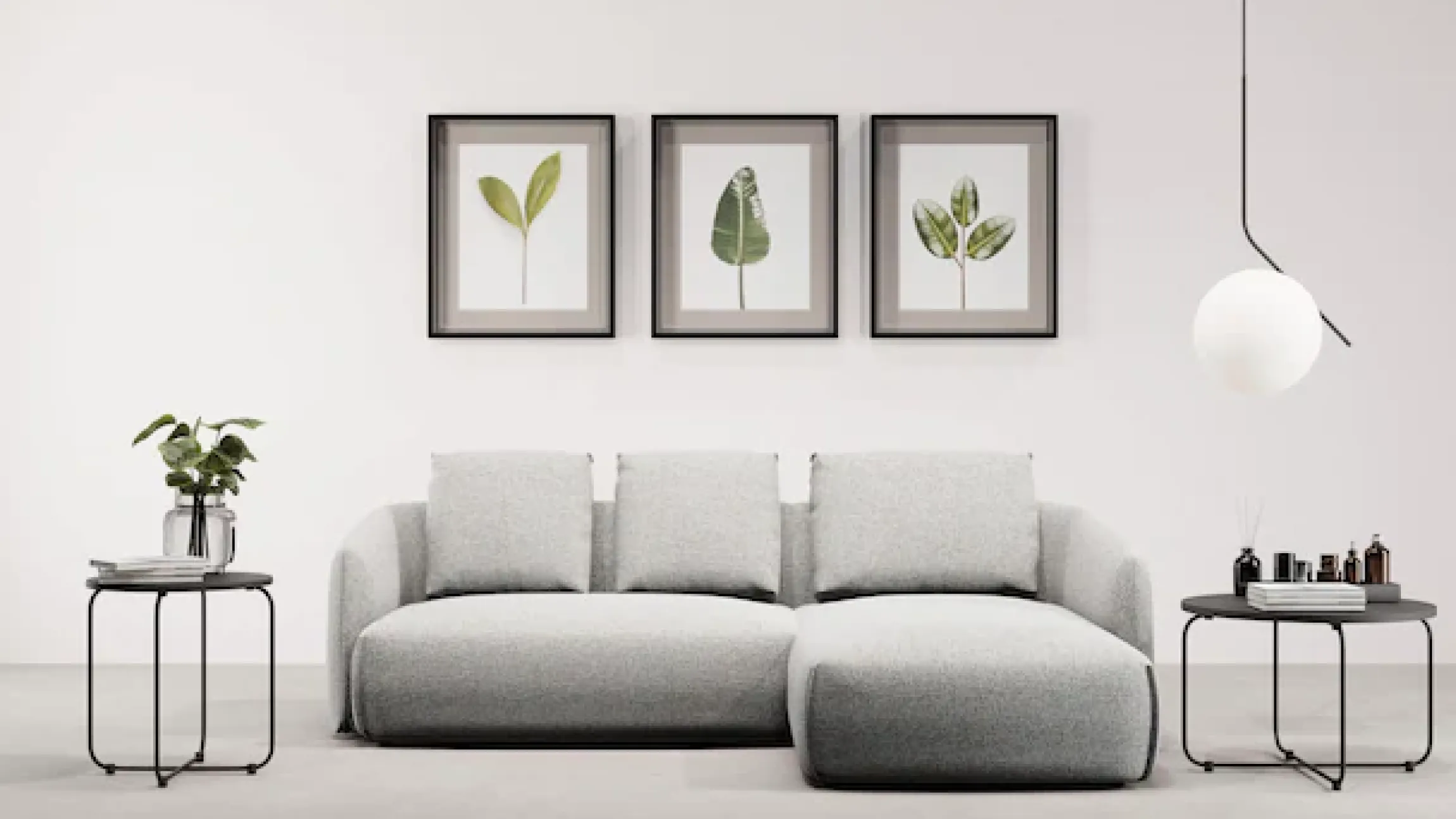 TRENDMANUFAKTUR Ecksofa »Shawn elegantes Designsofa, Breite 232cm, L-Form« bequem, organischer Form, mit hochwertigem Bezug