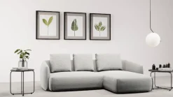 TRENDMANUFAKTUR Ecksofa »Shawn elegantes Designsofa, Breite 232cm, L-Form« bequem, organischer Form, mit hochwertigem Bezug