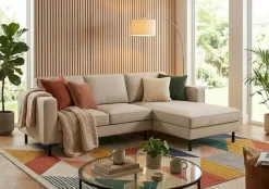 TRENDMANUFAKTUR Ecksofa »Watkins Couch wahlweise mit Schlaffunktion und Bettkasten,auch in Cord« Recamiere beidseitig montierbar, Sofa in L-Form, Breite 232 cm