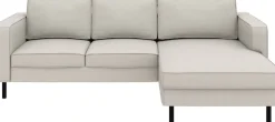TRENDMANUFAKTUR Ecksofa »Watkins Couch wahlweise mit Schlaffunktion und Bettkasten,auch in Cord« Recamiere beidseitig montierbar, Sofa in L-Form, Breite 232 cm