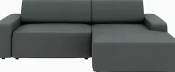 TRENDMANUFAKTUR Ecksofa »Wien, wahlweise mit Sitzvorschub und Bettkasten, Breite 246 cm« L-Form, in trendigem Cordstoff