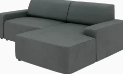 TRENDMANUFAKTUR Ecksofa »Wien, wahlweise mit Sitzvorschub und Bettkasten, Breite 246 cm« L-Form, in trendigem Cordstoff