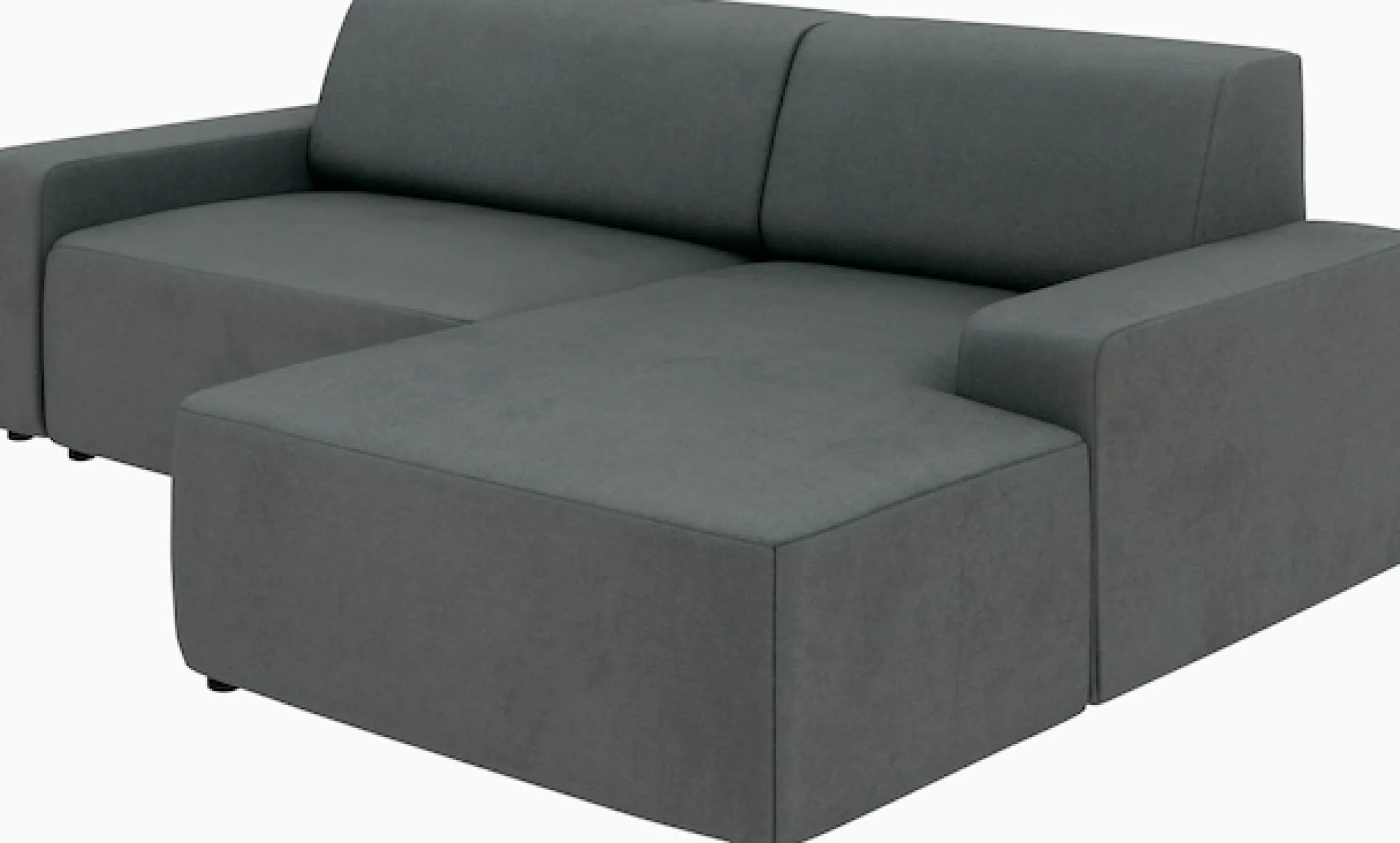 TRENDMANUFAKTUR Ecksofa »Wien, wahlweise mit Sitzvorschub und Bettkasten, Breite 246 cm« L-Form, in trendigem Cordstoff
