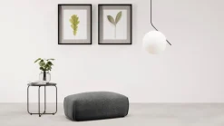 TRENDMANUFAKTUR Polsterhocker »Shawn elegant und bequem« organische Form, mit hochwertigem Bezug
