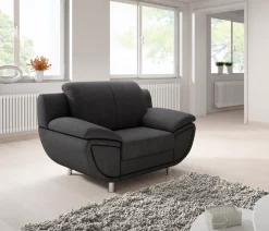 TRENDMANUFAKTUR Sessel »Rondo II, Loungesessel zeitlos und bequem« wahlweise mit komfortablem Federkern, mit extra breiten Armlehnen