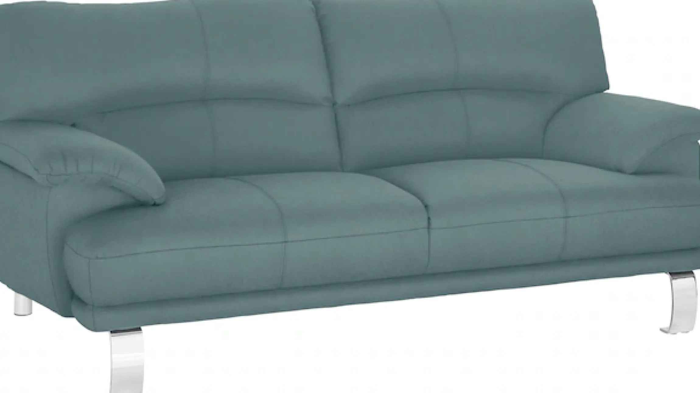 TRENDMANUFAKTUR 3-Sitzer »Cecilia II, mit italienischem Design, tollen Details« mit tollem Sitzkomfort und Designfuß