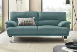 TRENDMANUFAKTUR 3-Sitzer »Cecilia II, mit italienischem Design, tollen Details« mit tollem Sitzkomfort und Designfuß