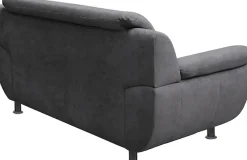 TRENDMANUFAKTUR 2-Sitzer »Rondo, Breite 178 cm, breite Armlehnen, Füße schwarz« Couch wahlweise mit Federkern und in verschiedenen Bezügen bestellbar
