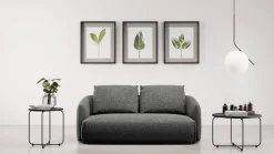TRENDMANUFAKTUR 2-Sitzer »Shawn Designsofa mit elegant geschwungen Armlehnen, bequem« organischer Form, mit hochwertigem Bezug