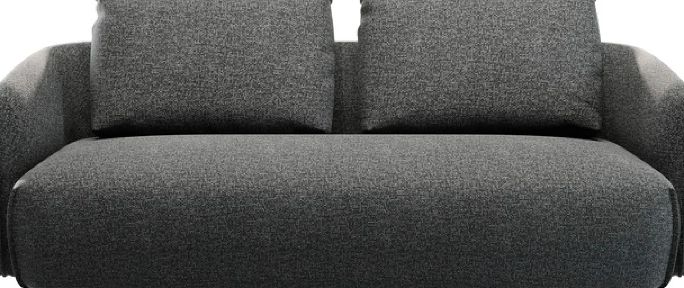 TRENDMANUFAKTUR 3-Sitzer »Shawn Designsofa, elegant geschwungen Armlehnen, bequem« organischer Form, mit hochwertigem Bezug