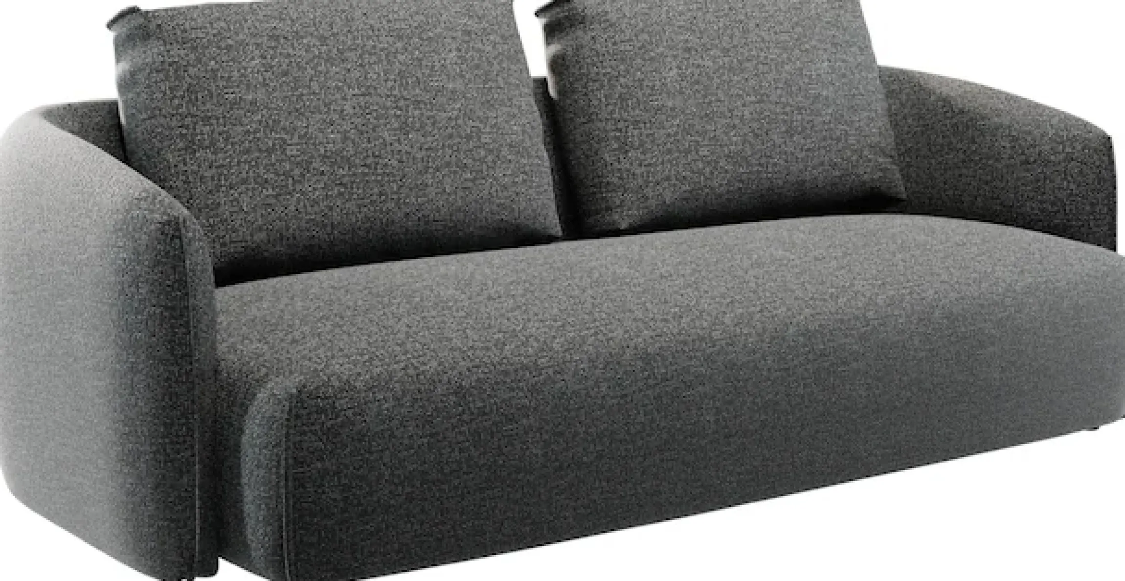 TRENDMANUFAKTUR 3-Sitzer »Shawn Designsofa, elegant geschwungen Armlehnen, bequem« organischer Form, mit hochwertigem Bezug