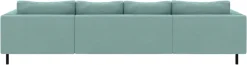 TRENDMANUFAKTUR Wohnlandschaft »Amazing II, wahlw. mit Schlaffunktion & Bettkasten, Fuß schwarz« Sofa in U-Form, in Cord, Struktur LEO o. Struktur LINO, Breite 305 cm