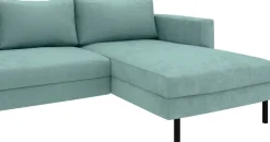 TRENDMANUFAKTUR Wohnlandschaft »Amazing II, wahlw. mit Schlaffunktion & Bettkasten, Fuß schwarz« Sofa in U-Form, in Cord, Struktur LEO o. Struktur LINO, Breite 305 cm