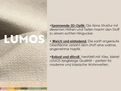 TRENDMANUFAKTUR Wohnlandschaft »Amazing, wahlw. mit Schlaffunktion & Bettkasten, Fuß Buche lackiert« Sofa in U-Form, in Cord oder Struktur, Breite 305 cm