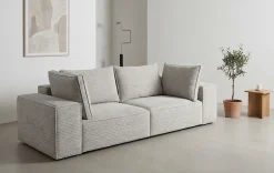 Trends by HG Big-Sofa »Conor XL, B: 268cm, Liegefläche: 138 x 194 cm, in Cord und Velours« mit Schlaffunktion und Bettkasten
