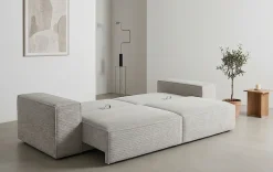 Trends by HG Big-Sofa »Conor XL, B: 268cm, Liegefläche: 138 x 194 cm, in Cord und Velours« mit Schlaffunktion und Bettkasten