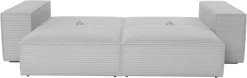 Trends by HG Big-Sofa »Conor XL, B: 268cm, Liegefläche: 138 x 194 cm, in Cord und Velours« mit Schlaffunktion und Bettkasten